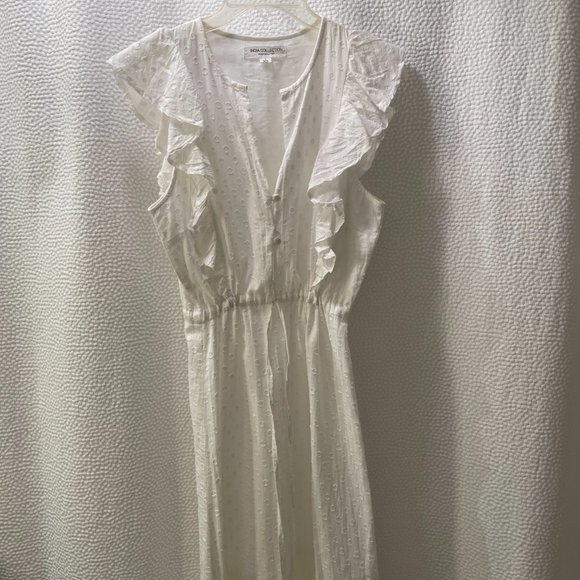 Tiered, Linen Summer Dress - Picture 4 of 5